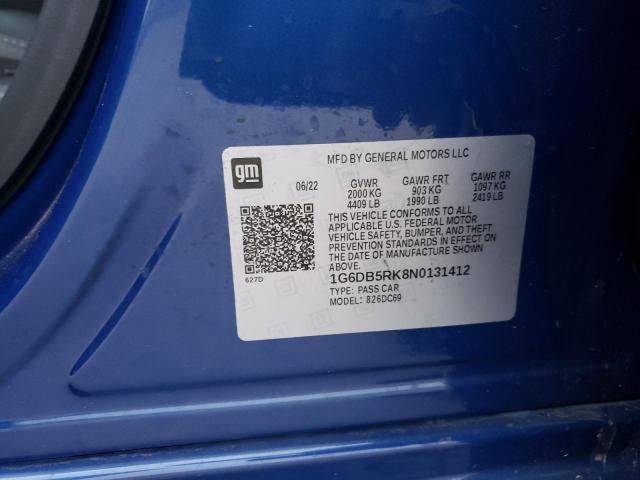1G6DB5RK8N0131412 Cadillac Ct4 Premiu