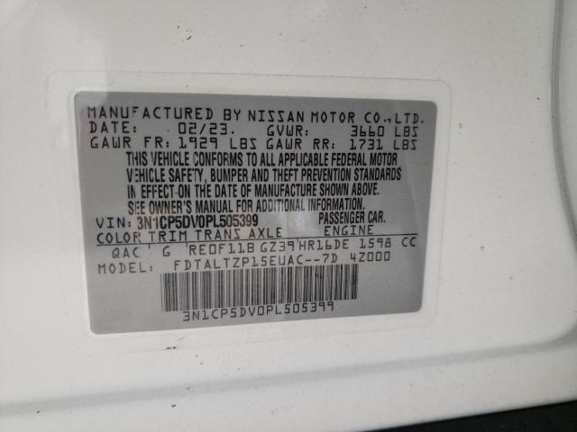 3N1CP5DV0PL505399 Nissan Kicks