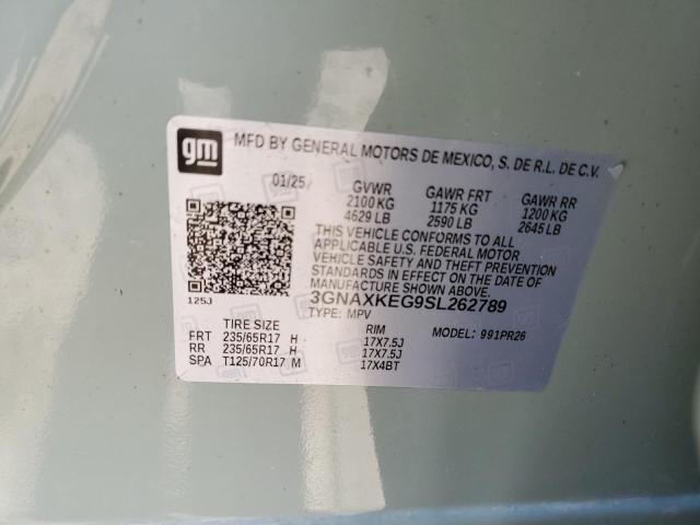 3GNAXKEG9SL262789 Chevrolet lsd