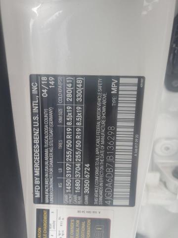 4JGDA6DB7JB136298 Mercedes-Benz m276