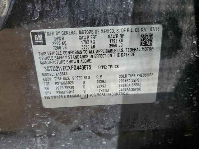 3GTU2WECXFG449675 GMC SIERRA K15