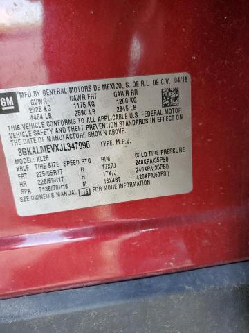 3GKALMEVXJL347996 GMC TERRAIN SL