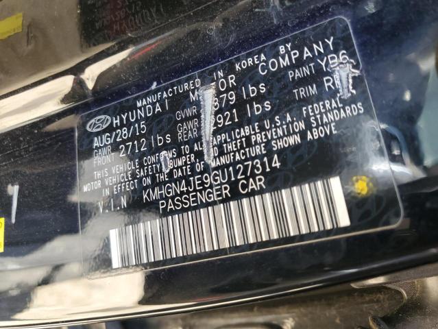 KMHGN4JE9GU127314 Hyundai dohc gdi lambda ii