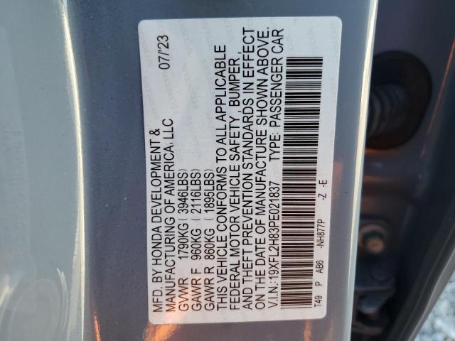 19XFL2H83PE021837 Honda CIVIC SPOR