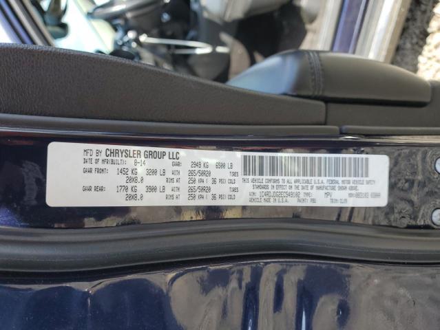1C4RDJDG2EC549102 Dodge Durango Li