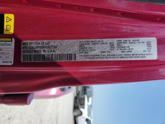 1C4JJXP68MW852703 Jeep WRANGLER U