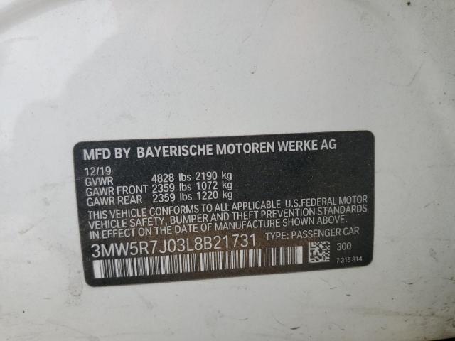 3MW5R7J03L8B21731 BMW 330XI