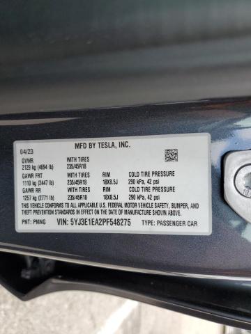 5YJ3E1EA2PF548275 Tesla 2023