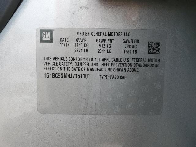 1G1BC5SM4J7151101 Chevrolet CRUZE LS