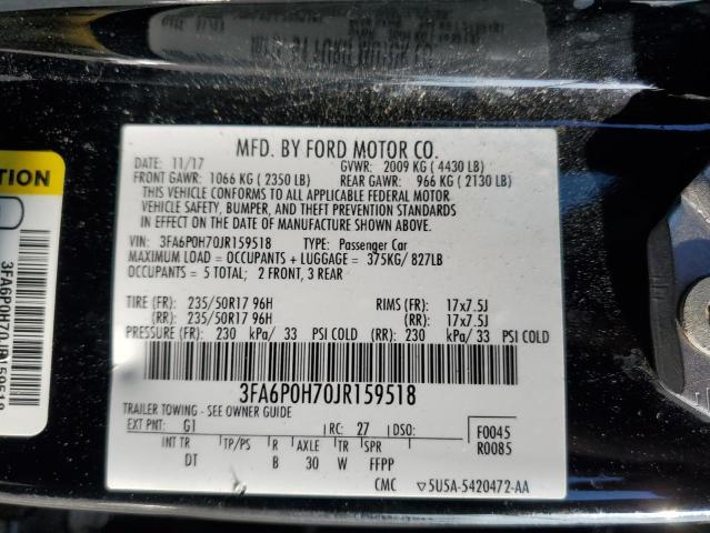 3FA6P0H70JR159518 Ford FUSION SE