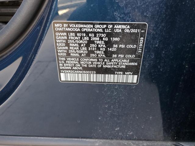 1V2KR2CA5NC500223 Volkswagen fsi