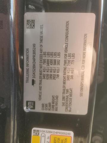 1GKS2BKD4PR305249 GMC YUKON SLT