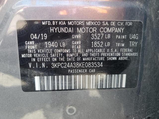 3KPC24A38KE083534 Hyundai 1.6l dohc gdi gamma
