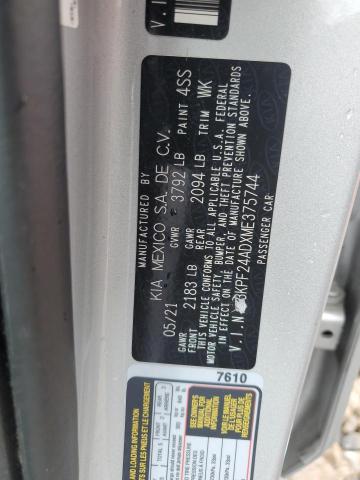 3KPF24ADXME375744 KIA FORTE FE