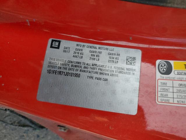 1G1FE1R71J0101950 Chevrolet CAMARO SS