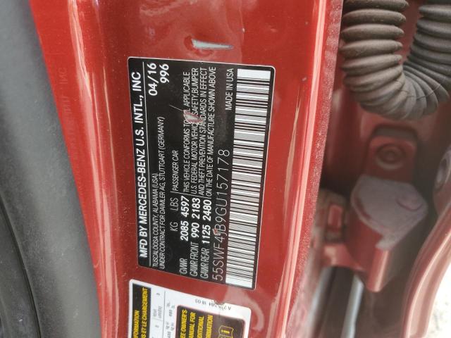 55SWF4JB9GU157178 Mercedes-Benz C-Class