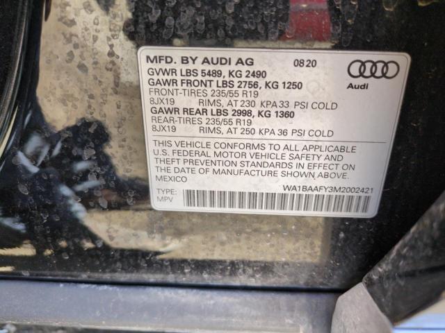 WA1BAAFY3M2002421 Audi Q5 PREMIUM