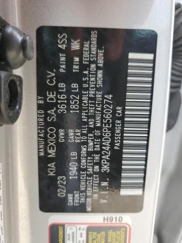 3KPA24AD6PE560274 KIA RIO LX