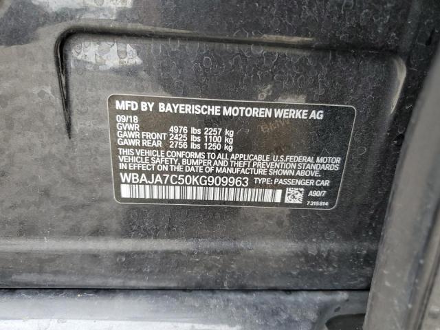 WBAJA7C50KG909963 BMW 2019