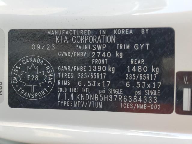 KNDNB5H37R6384333 KIA gdi lamda iii