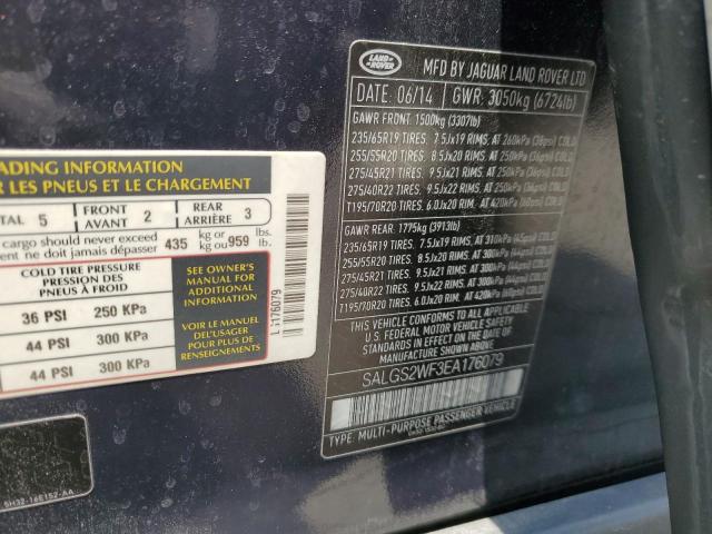 SALGS2WF3EA176079 Land Rover Range Rover