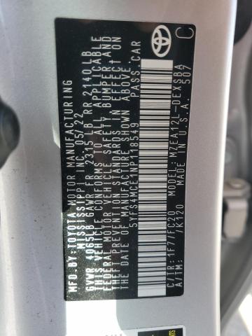 5YFS4MCE1NP118549 Toyota COROLLA SE