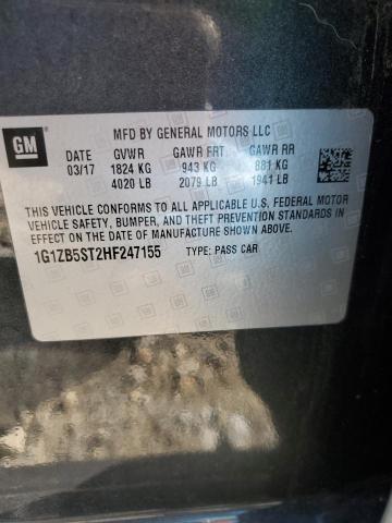 1G1ZB5ST2HF247155 Chevrolet MALIBU LS