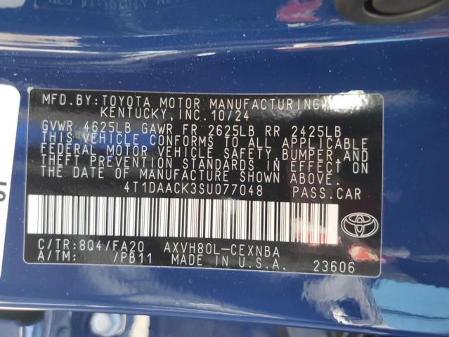 4T1DAACK3SU077048 Toyota CAMRY XSE