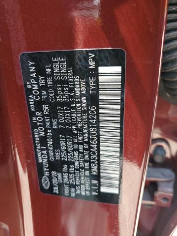 KM8J3CA46JU814206 Hyundai TUCSON SEL