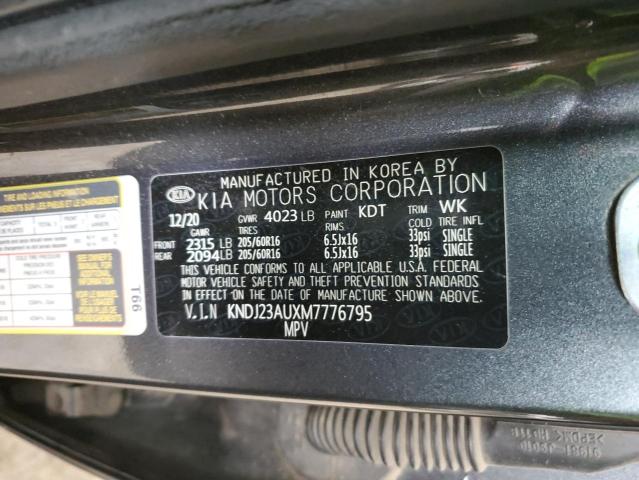 KNDJ23AUXM7776795 KIA mpi nu
