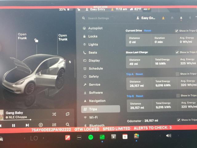 7SAYGDEE2PA192222 Tesla 2023