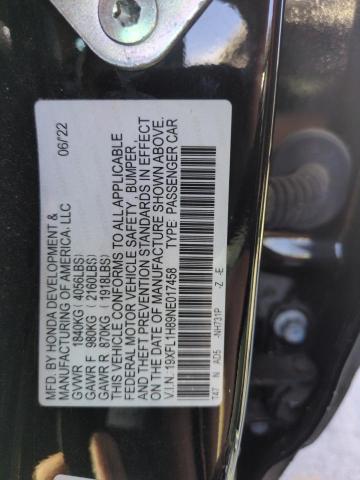 19XFL1H89NE017458 Honda l15b7