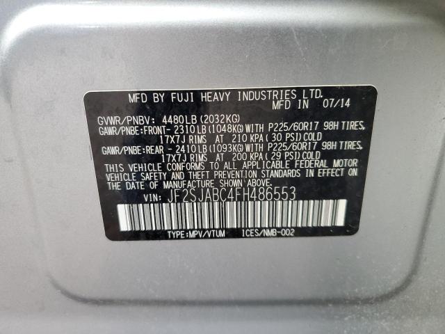 JF2SJABC4FH486553 Subaru 2.5na u5