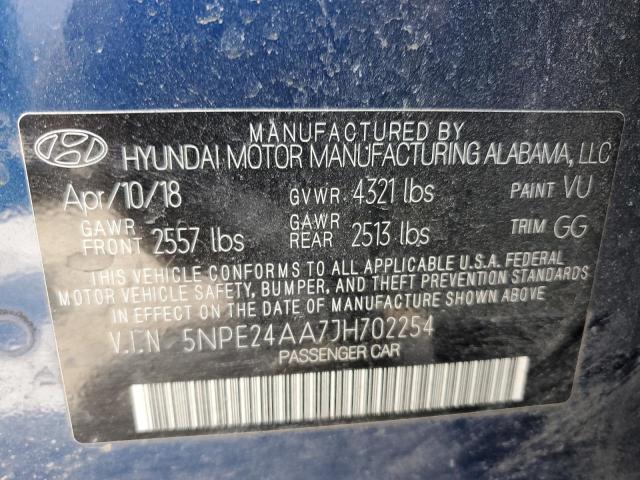 5NPE24AA7JH702254 Hyundai SONATA ECO