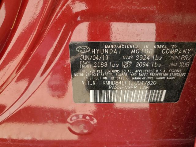 KMHD84LF1LU947820 Hyundai mpi nu