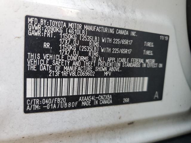 2T3F1RFV8LC069602 Toyota a25a-fks
