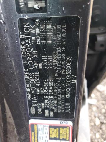 KNDCC3LCXK5300999 KIA NIRO EX