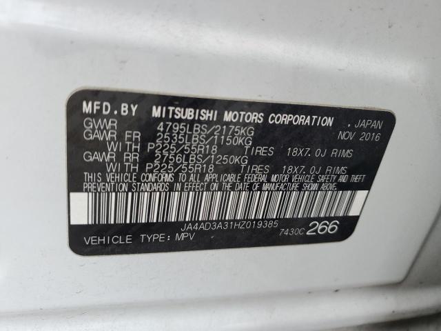 JA4AD3A31HZ019385 Mitsubishi Outlander