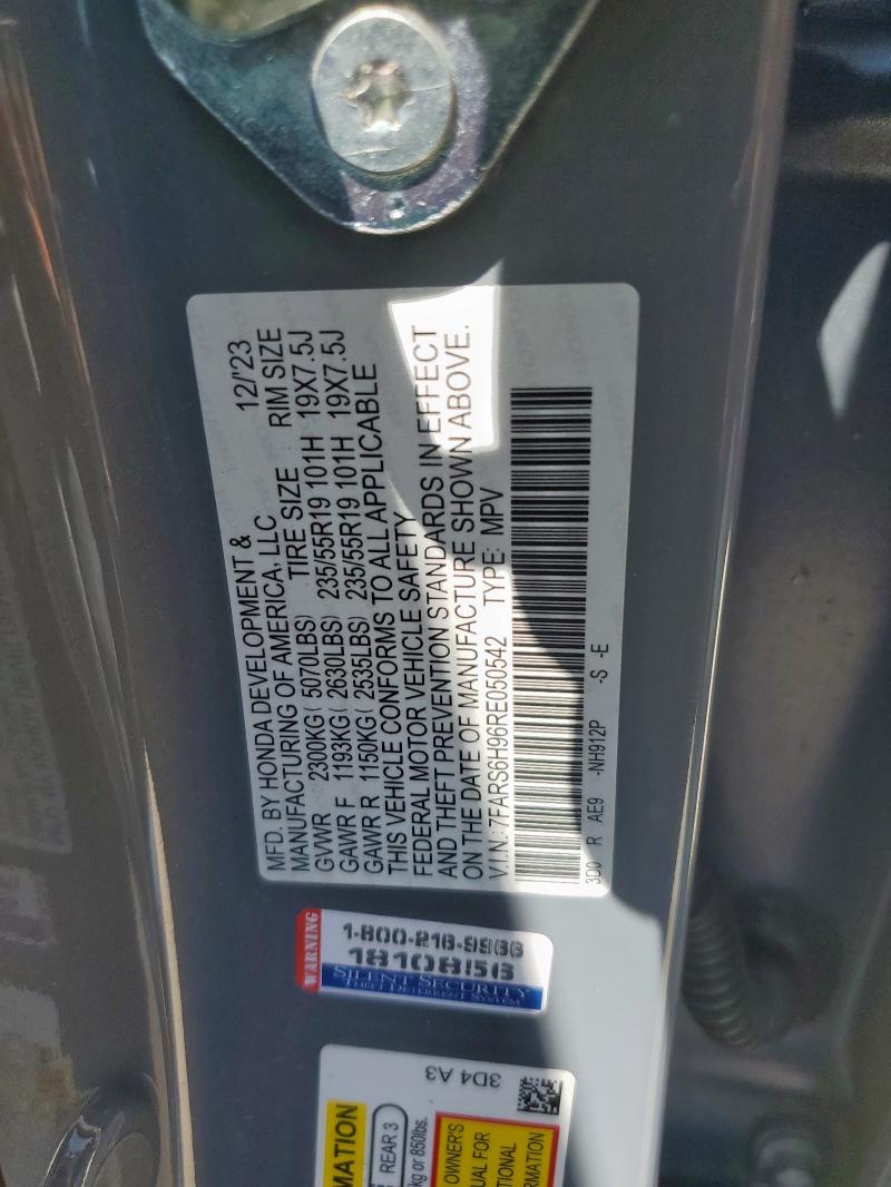 7FARS6H96RE050542 Honda Cr-v Sport
