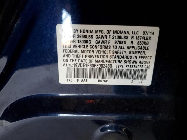 19VDE1F30FE002480 Acura r20a5