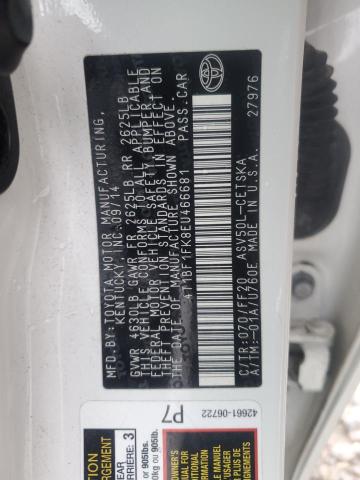 4T1BF1FK8EU466681 Toyota CAMRY L