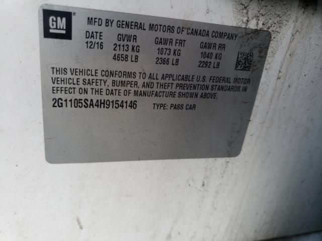 2G1105SA4H9154146 Chevrolet IMPALA LT