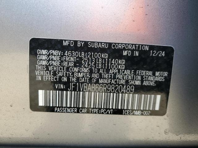JF1VBAB66R9820489 Subaru dib