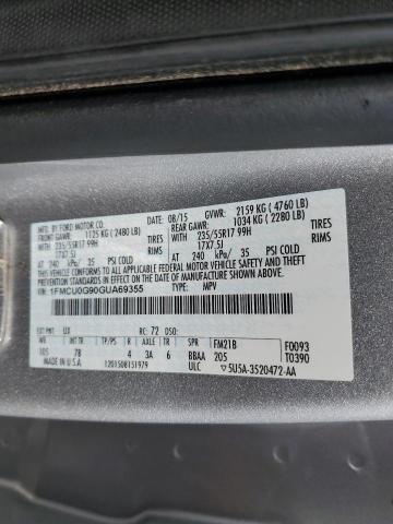 1FMCU0G90GUA69355 Ford ESCAPE SE