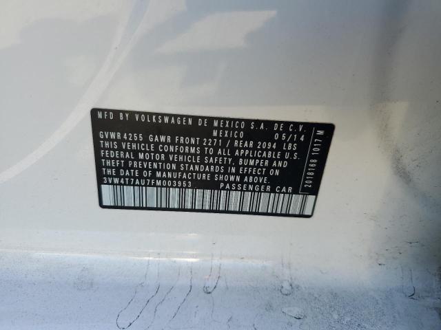 3VW4T7AU7FM003953 Volkswagen 2015