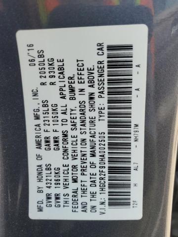1HGCR2F90HA002505 Honda ACCORD EXL
