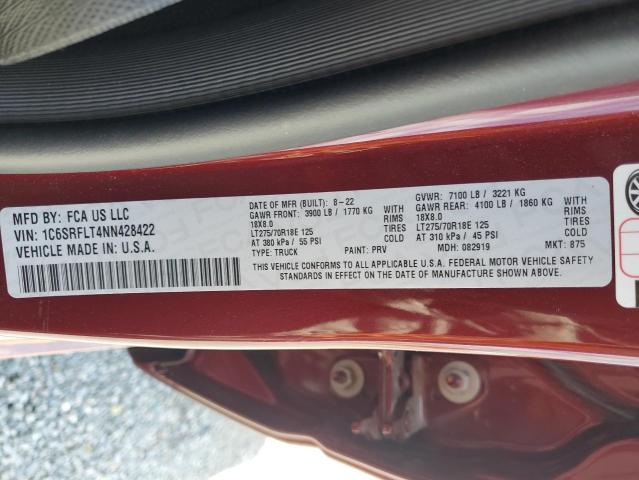 1C6SRFLT4NN428422 RAM 1500