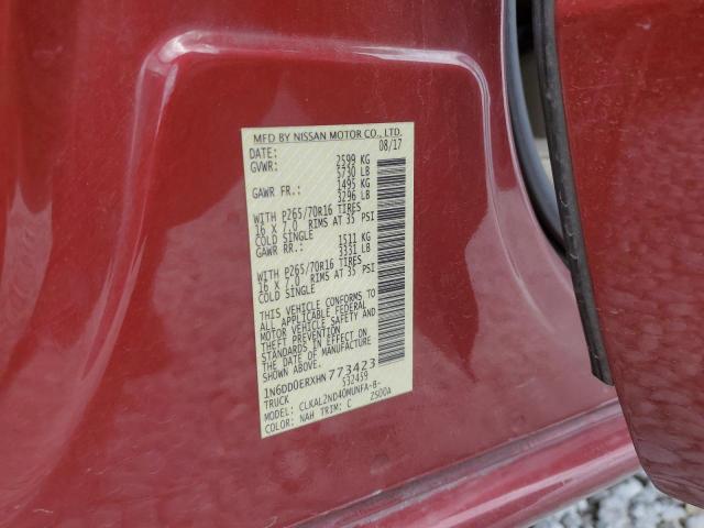 1N6DD0ERXHN773423 Nissan 2017