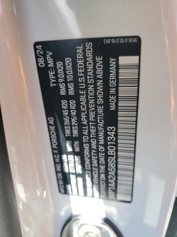 WP1AA2A58SLB01343 Porsche MACAN BASE