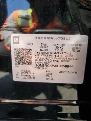 1GNERGKW0LJ258644 Chevrolet lfy - spark ignited direct injection, atss, gen 1